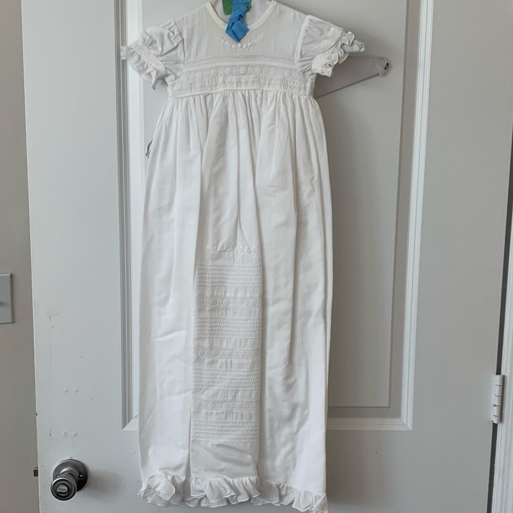 Kissy kissy Nicole Christening gown and hat set